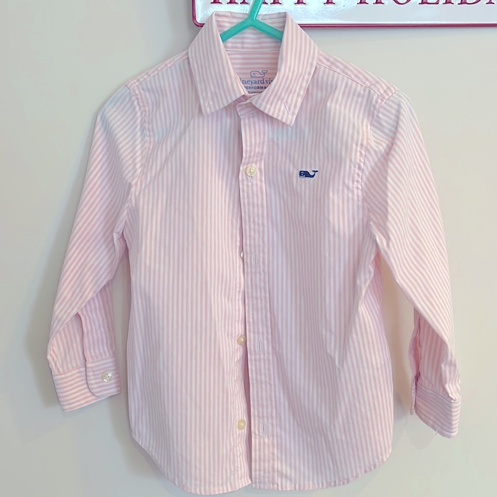 Vineyard Vines Boys Long Sleeve Performance Polo